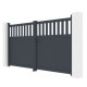 Portón batiente de aluminio AXIS ALTO 300x158cm - X-METAL