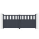 Portón batiente de aluminio AXIS ALTO 340x140cm - X-METAL