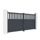 Portón batiente de aluminio AXIS ALTO 340x140cm - X-METAL