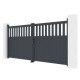 Portón batiente de aluminio AXIS ALTO 340x140cm - X-METAL