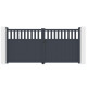 Portón batiente de aluminio AXIS ALTO 340x158cm - X-METAL