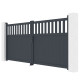 Portón batiente de aluminio AXIS ALTO 340x158cm - X-METAL