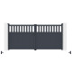 Portón batiente de aluminio AXIS ALTO 340x158cm - X-METAL