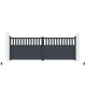 Portón batiente de aluminio AXIS ALTO 400 x 140 cm - X-METAL