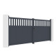 Portón batiente de aluminio AXIS ALTO 400 x 158 cm - X-METAL