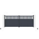 Portón batiente de aluminio AXIS ALTO 400 x 158 cm - X-METAL