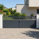 Portón batiente de aluminio AXIS ALTO 400 x 140 cm - X-METAL