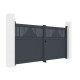 Portón batiente de aluminio AXIS TIME 300x140cm - X-METAL