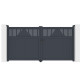 Portón batiente de aluminio AXIS TIME 300x158cm - X-METAL