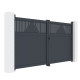 Portón batiente de aluminio AXIS TIME 300x158cm - X-METAL