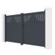 Portón batiente de aluminio AXIS TIME 300x158cm - X-METAL