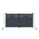 Portón batiente de aluminio AXIS TIME 300x158cm - X-METAL