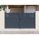 Portón batiente de aluminio AXIS TIME 300x158cm - X-METAL