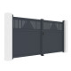 Portón batiente de aluminio AXIS TIME 340x158cm - X-METAL