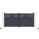 Portón batiente de aluminio AXIS TIME 340x158cm - X-METAL