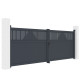 Portón batiente de aluminio AXIS TIME 400 x 140 cm - X-METAL