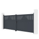 Portón batiente de aluminio AXIS TIME 400 x 140 cm - X-METAL