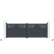 Portón batiente de aluminio AXIS TIME 400 x 140 cm - X-METAL