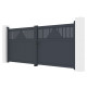 Portón batiente de aluminio AXIS TIME 340x140cm - X-METAL