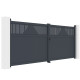 Portón batiente de aluminio AXIS TIME 400 x 158 cm - X-METAL