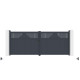 Portón batiente de aluminio AXIS TIME 400 x 158 cm - X-METAL