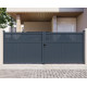 Portón batiente de aluminio AXIS TIME 400 x 158 cm - X-METAL