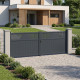 Portón batiente de aluminio AXIS TIME 400 x 158 cm - X-METAL
