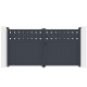 Portón batiente de aluminio AXIS FILM 300x158cm - X-METAL