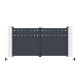 Portón batiente de aluminio AXIS FILM 300x158cm - X-METAL
