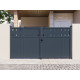 Portón batiente de aluminio AXIS FILM 300x158cm - X-METAL