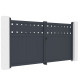 Portón batiente de aluminio AXIS FILM 300x158cm - X-METAL