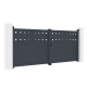 Portón batiente de aluminio AXIS FILM 340x140cm - X-METAL