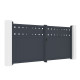 Portón batiente de aluminio AXIS FILM 340 x 158 cm - X-METAL