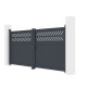 Portón batiente de aluminio AXIS GROW 300x140cm - X-METAL