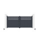 Portón batiente de aluminio AXIS GROW 300x140cm - X-METAL
