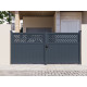 Portón batiente de aluminio AXIS GROW 300x140cm - X-METAL