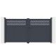 Portón batiente de aluminio AXIS GROW 300x158cm - X-METAL