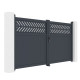 Portón batiente de aluminio AXIS GROW 300x158cm - X-METAL