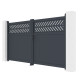 Portón batiente de aluminio AXIS GROW 300x158cm - X-METAL