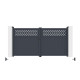 Portón batiente de aluminio AXIS GROW 300x158cm - X-METAL