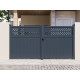 Portón batiente de aluminio AXIS GROW 300x158cm - X-METAL