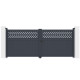 Portón batiente de aluminio AXIS GROW 340x140cm - X-METAL