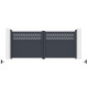 Portón batiente de aluminio AXIS GROW 340x140cm - X-METAL