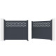 Portón batiente de aluminio AXIS GROW 340x140cm - X-METAL