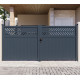 Portón batiente de aluminio AXIS GROW 340x158cm - X-METAL