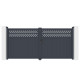 Portón batiente de aluminio AXIS GROW 340x158cm - X-METAL