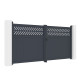 Portón batiente de aluminio AXIS GROW 340x158cm - X-METAL