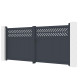 Portón batiente de aluminio AXIS GROW 340x158cm - X-METAL