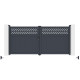Portón batiente de aluminio AXIS GROW 340x158cm - X-METAL