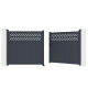 Portón batiente de aluminio AXIS GROW 340x158cm - X-METAL